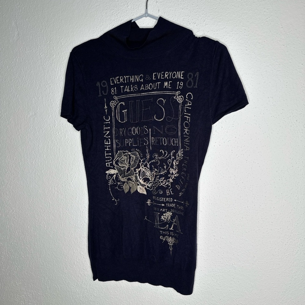 Guess navy blue  Graphic Tee